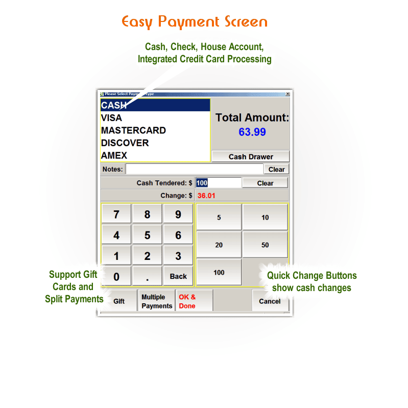 payment screen